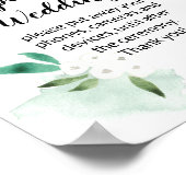 Fresh Foliage Mint Unplugged Weduwwelsteken Poster (Hoek)