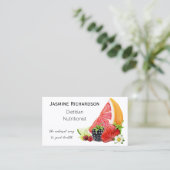 Fresh Fruit Nutrition Visitekaartje (Staand voorkant)