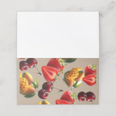 Fresh Fruit Pattern – Strawberry, Cherry & Mango A Klantenkaartje (Buitenkant ongevouwen)