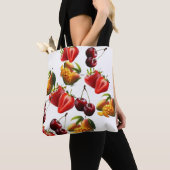 Fresh Fruit Pattern – Strawberry, Cherry & Mango A Tote Bag (Dichtbij)