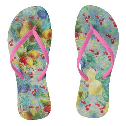 fresh fruits design  teenslippers (Voetbed)