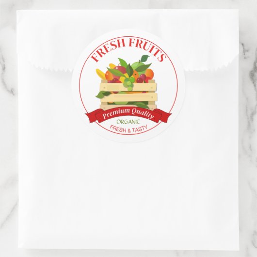 Fresh Fruits Label Sticker (Tas)