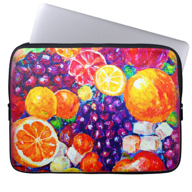 "Fresh Fruits Pattern" Schudkunst: Nu kopen Laptop Sleeve (Voorkant)