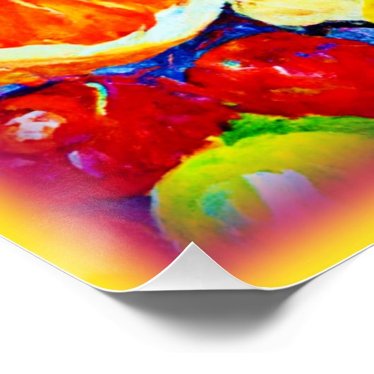 "Fresh Fruits Pattern" Schudkunst: Nu kopen Perfect Poster (Hoek)
