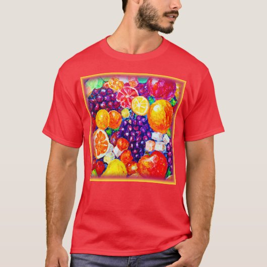 "Fresh Fruits Pattern" Schudkunst: Nu kopen T-shirt (Voorkant)