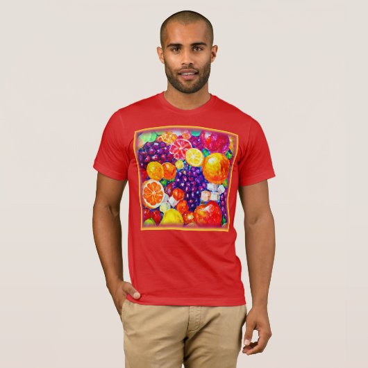 "Fresh Fruits Pattern" Schudkunst: Nu kopen T-shirt (Voorkant volledig)
