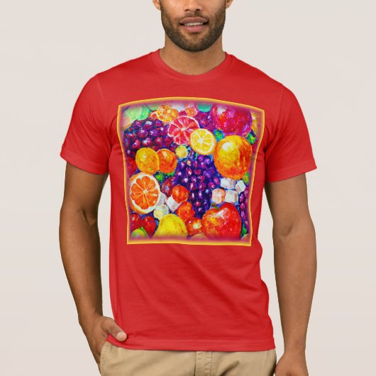 "Fresh Fruits Pattern" Schudkunst: Nu kopen T-shirt (Voorkant)