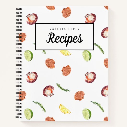 Fresh & Fun Shellfish Receptenboek Notitieboek (Voorkant)