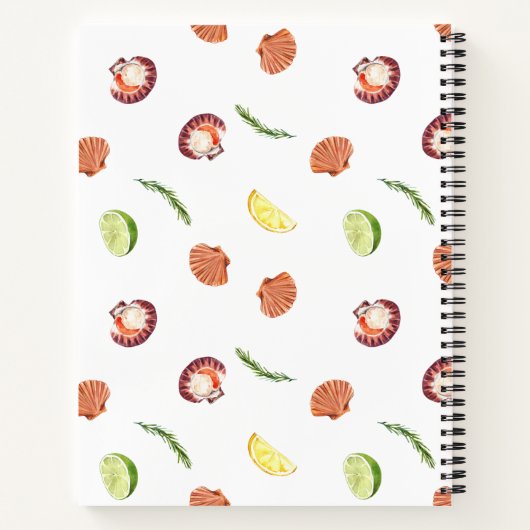 Fresh & Fun Shellfish Receptenboek Notitieboek (Achterkant)