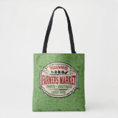 Fresh Garden ADD NAME Local Grown Farmers Marke Tote Bag (Voorkant)