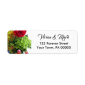Fresh Garden Bouquet Return Address Labels (Voorkant)