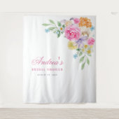 Fresh Garden Photo Booth Vrijgezellenfeest Achterg Wandkleed (Voorkant)