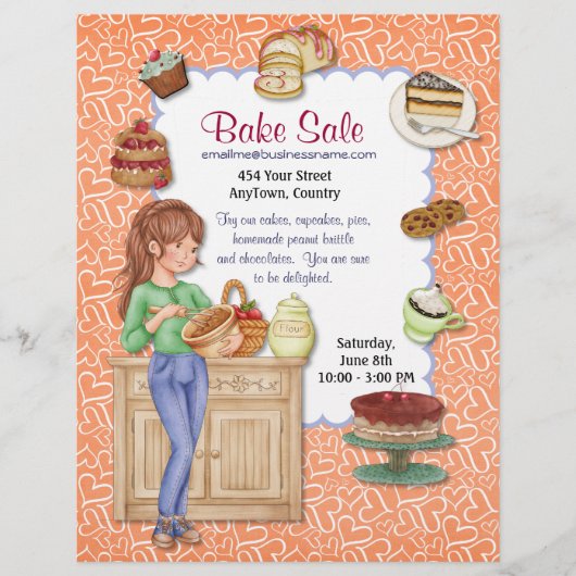 Fresh Goodness Bake Sale Flyer (Voorkant)