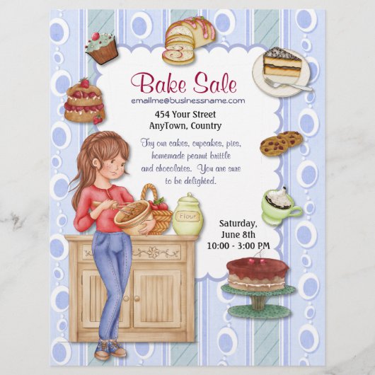 Fresh Goodness Bake Sale Flyer (Voorkant)
