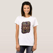 Fresh Goud KEEP IT 100 Slogan T-shirt (Voorkant volledig)