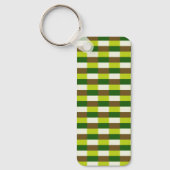 Fresh Grass Color Scheme in Blocks Sleutelhanger (Voorkant)
