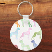 Fresh Great Dane Pattern Sleutelhanger (Achterkant)