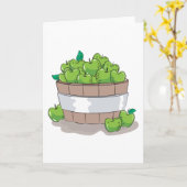 Fresh Green Apple Harvest Barrel Granny Smith Kaart (Gele Bloem)