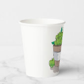 Fresh Green Apple Harvest Barrel Granny Smith Papieren Bekers (Rechts)