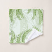 Fresh Green Feather Palm Bliss 1 Bad Handdoek (Wasdoekje)