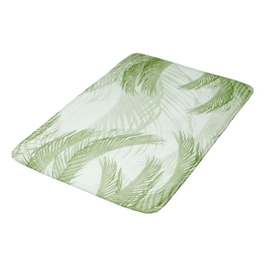Fresh Green Feather Palm Bliss 1 Badmat (Gekanteld)