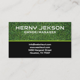 Fresh & Green Lawn Care Grass Contactgegevens Visitekaartje