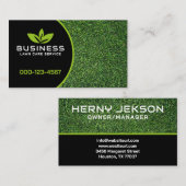 Fresh & Green Lawn Care Grass Contactgegevens Visitekaartje (Voorkant / Achterkant)