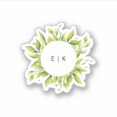 Fresh Greenery Leafy Planten Sticker (Voorkant)