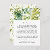 Fresh Greenery Leafy Planten Wedding bijlage (Voorkant / Achterkant)