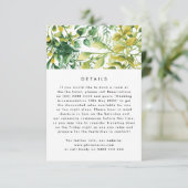 Fresh Greenery Leafy Planten Wedding bijlage (Staand voorkant)