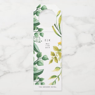 Fresh Greenery Leafy Planten Wedding Flessenhanger