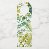 Fresh Greenery Leafy Planten Wedding Flessenhanger (Achterkant)
