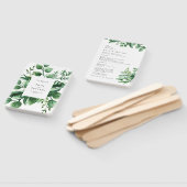 Fresh Greenery Leafy Planten Wedding Handwaaier (Niet-gemonteerd)