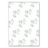 Fresh Greenery Modern Waterverf Wedding Kaart (Achterkant)