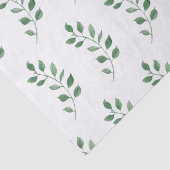 Fresh Greenery Waterverf bladeren Tissuepapier (Detail)