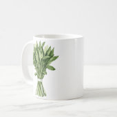 Fresh Greenery Waterverf bruidsboeket Koffiemok (Voorkant links)