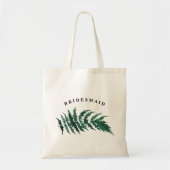Fresh Greenery Waterverf Wedding Bridesmaid Tote Bag (Voorkant)