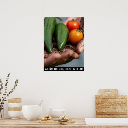 Fresh Harvest - De essentie van de Bounty van Natu Poster (Keuken)