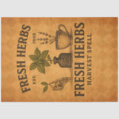 Fresh Herbs – Vintage Botanical Decoupage Tissuepapier (Voorkant)