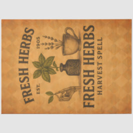 Fresh Herbs – Vintage Botanical Decoupage Tissuepapier