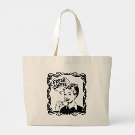 Fresh Hot Coff Grote Tote Bag