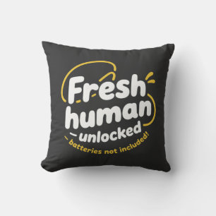 Fresh Human Unlocked - een speels en Motivatie Kussen