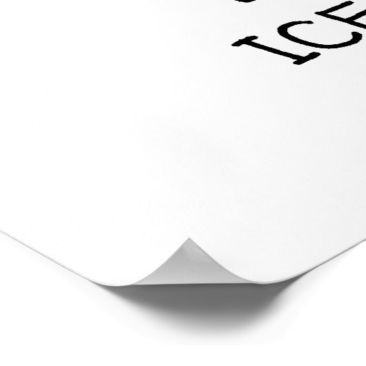 Fresh Ice Cream ⎥ gepersonaliseerd Poster (Hoek)