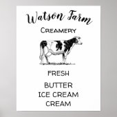 Fresh Ice Cream ⎥ gepersonaliseerd Poster (Voorkant)