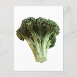 Fresh Jade Green Broccoli Floweret Closeup Photo Briefkaart