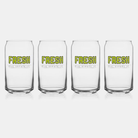 FRESH Kan Glas (Set van 4) (Voorkant)