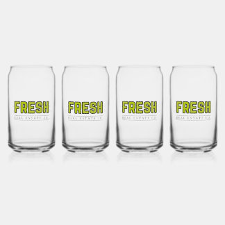 FRESH Kan Glas (Set van 4)