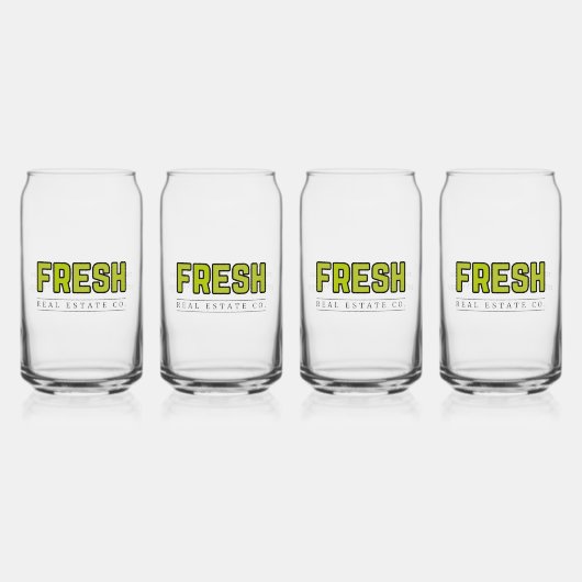 FRESH Kan Glas (Set van 4) (Voorkant)