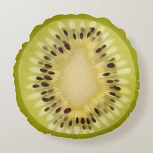 Fresh Kiwi Slice Rond Kussen