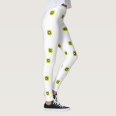 "Fresh Kiwis on White Background - Minimalist Frui Leggings (Rechts)
